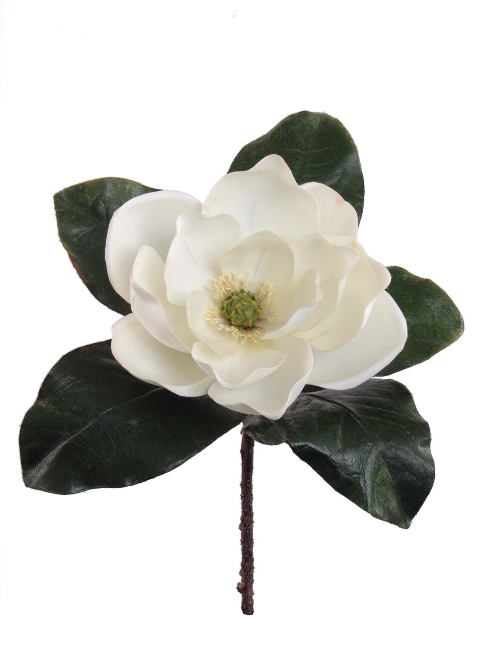 Captivating Set of 6 15" White Magnolia Blooms (8" Diameter) - Elegant Floral Accents for Home Decor and Events, Floral Home by Artificial Flowers